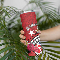 Puerto Rico Boricua Skinny Tumbler Taino - Polynesia Tribal Mix - Wonder Print Shop