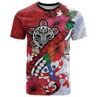 Puerto Rico Boricua T Shirt Taino - Polynesia Tribal Mix - Wonder Print Shop