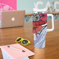 Puerto Rico Boricua Tumbler With Handle Taino - Polynesia Tribal Mix - Wonder Print Shop