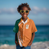 Cote d'Ivoire WC2026 Custom Kid Hawaiian Shirt Making History - GO Elephants