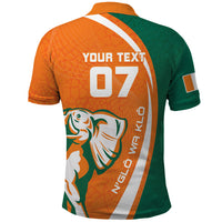 Cote d'Ivoire WC2026 Custom Polo Shirt Making History - GO Elephants