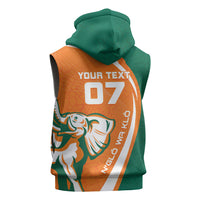 Cote d'Ivoire WC2026 Custom Sleeveless Zip Hoodie Making History - GO Elephants