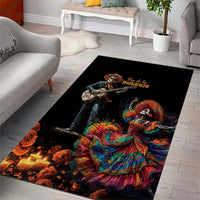 Mexico Dia de los Muertos Area Rug La Calavera Catrina LT7 - Wonder Print Shop