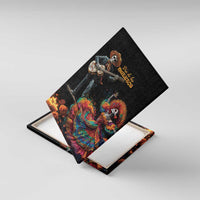 Mexico Dia de los Muertos Canvas Wall Art La Calavera Catrina LT7 - Wonder Print Shop