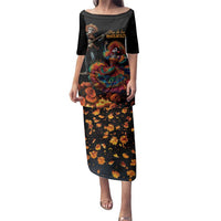 Mexico Dia de los Muertos Family Matching Puletasi and Hawaiian Shirt La Calavera Catrina - Wonder Print Shop