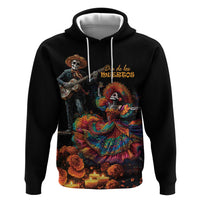 Mexico Dia de los Muertos Hoodie La Calavera Catrina - Wonder Print Shop