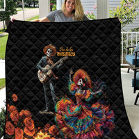 Mexico Dia de los Muertos Quilt La Calavera Catrina - Wonder Print Shop