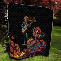 Mexico Dia de los Muertos Quilt La Calavera Catrina - Wonder Print Shop