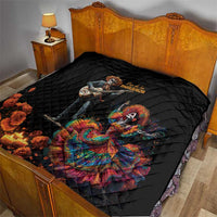 Mexico Dia de los Muertos Quilt La Calavera Catrina - Wonder Print Shop