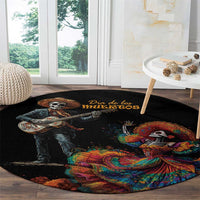 Mexico Dia de los Muertos Round Carpet La Calavera Catrina