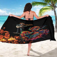 Mexico Dia de los Muertos Sarong La Calavera Catrina - Wonder Print Shop