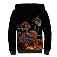 Mexico Dia de los Muertos Sherpa Hoodie La Calavera Catrina - Wonder Print Shop