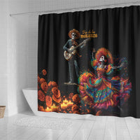 Mexico Dia de los Muertos Shower Curtain La Calavera Catrina