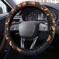 Mexico Dia de los Muertos Steering Wheel Cover La Calavera Catrina - Wonder Print Shop