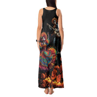 Mexico Dia de los Muertos Tank Maxi Dress La Calavera Catrina - Wonder Print Shop