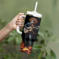 Mexico Dia de los Muertos Tumbler With Handle La Calavera Catrina - Wonder Print Shop
