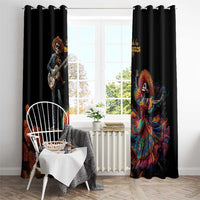 Mexico Dia de los Muertos Window Curtain La Calavera Catrina - Wonder Print Shop