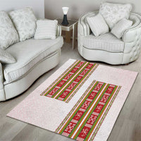 Lithuania Folk Pattern Vytis Motif Area Rug