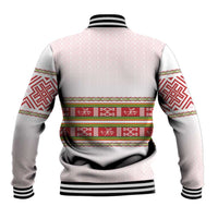 Lithuania Folk Pattern Vytis Motif Baseball Jacket