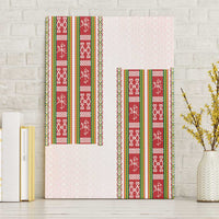 Lithuania Folk Pattern Vytis Motif Canvas Wall Art