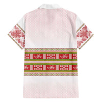 Lithuania Folk Pattern Vytis Motif Family Matching Short Sleeve Bodycon Dress and Hawaiian Shirt