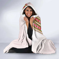 Lithuania Folk Pattern Vytis Motif Hooded Blanket