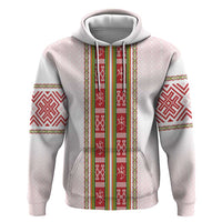 Lithuania Folk Pattern Vytis Motif Hoodie
