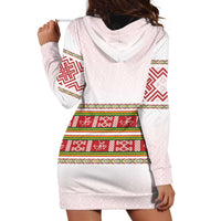 Lithuania Folk Pattern Vytis Motif Hoodie Dress