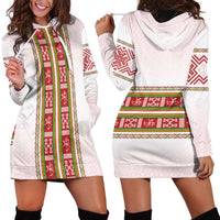 Lithuania Folk Pattern Vytis Motif Hoodie Dress