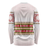 Lithuania Folk Pattern Vytis Motif Long Sleeve Shirt