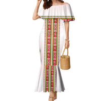 Lithuania Folk Pattern Vytis Motif Mermaid Dress