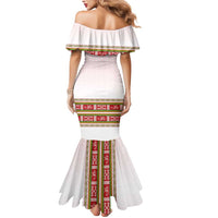 Lithuania Folk Pattern Vytis Motif Mermaid Dress