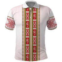 Lithuania Folk Pattern Vytis Motif Polo Shirt