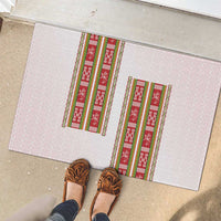 Lithuania Folk Pattern Vytis Motif Rubber Doormat