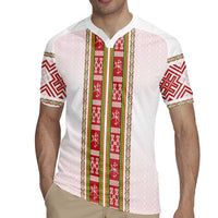 Lithuania Folk Pattern Vytis Motif Rugby Jersey