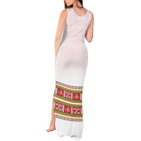 Lithuania Folk Pattern Vytis Motif Tank Maxi Dress