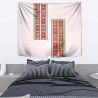 Lithuania Folk Pattern Vytis Motif Tapestry