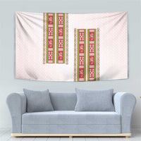 Lithuania Folk Pattern Vytis Motif Tapestry