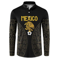 Mexico Football Custom Button Sweatshirt Viva Mexicana Aztec Inspired