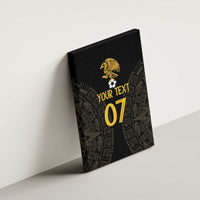 Mexico Football Custom Canvas Wall Art Viva Mexicana Aztec Inspired