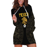 Mexico Football Custom Hoodie Dress Viva Mexicana Aztec Inspired