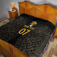 Mexico Football Custom Quilt Viva Mexicana Aztec Inspired