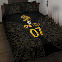 Mexico Football Custom Quilt Bed Set Viva Mexicana Aztec Inspired