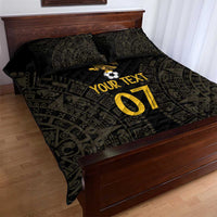 Mexico Football Custom Quilt Bed Set Viva Mexicana Aztec Inspired