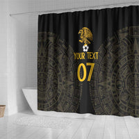 Mexico Football Custom Shower Curtain Viva Mexicana Aztec Inspired