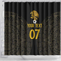 Mexico Football Custom Shower Curtain Viva Mexicana Aztec Inspired