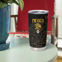 Mexico Football Custom Tumbler Cup Viva Mexicana Aztec Inspired