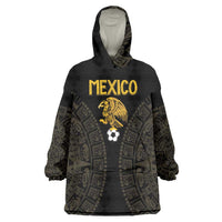Mexico Football Custom Wearable Blanket Hoodie Viva Mexicana Aztec Inspired