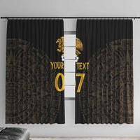 Mexico Football Custom Window Curtain Viva Mexicana Aztec Inspired