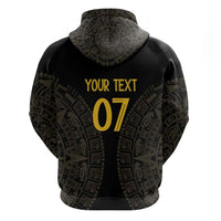 Mexico Football Custom Zip Hoodie Viva Mexicana Aztec Inspired